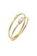 Ring Stapelringe Zirkonia Rechteck (2 tlg) 925 Silber Gold