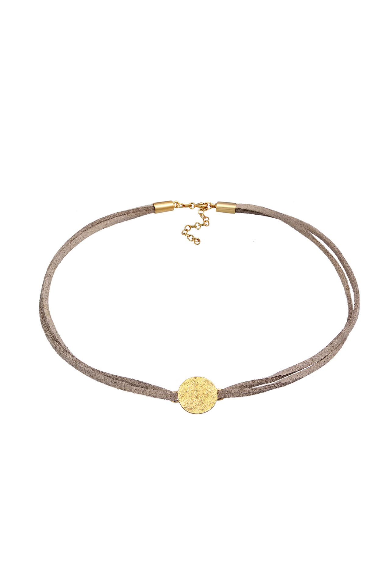 ELLI Kette Choker Plättchen Halsband 925 Silber Gold, Bild 1