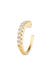 Ohrringe Earcuff Zirkona Kristalle Trend Single 925 Silber Gold