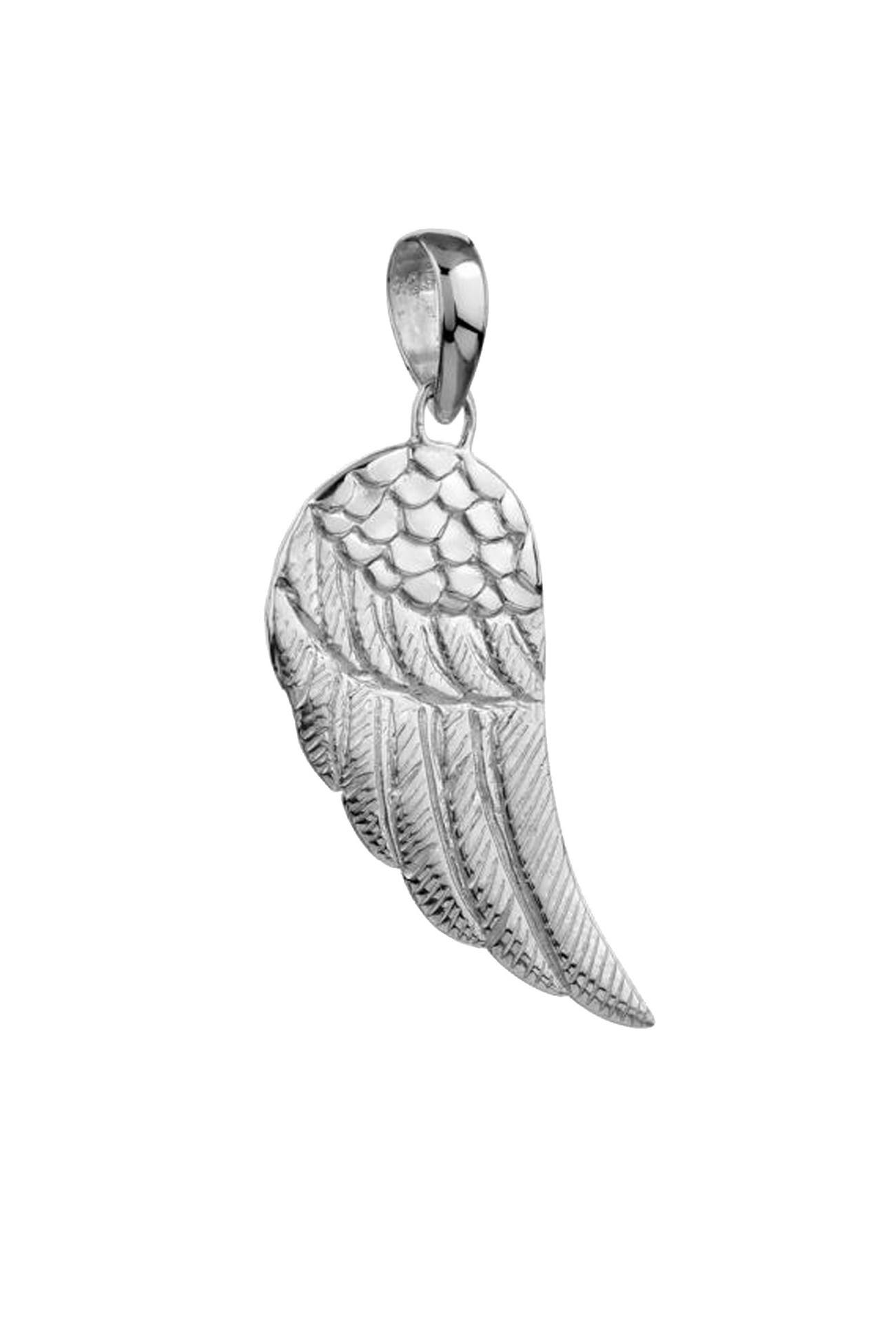 KUZZOI Anhänger Herren Flügel Kettenanhänger Glück 925 Silber, Bild 1