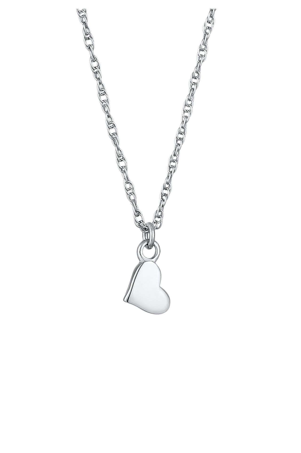 ELLI Kette Herz Anhänger 925 Silber Silber, Bild 1