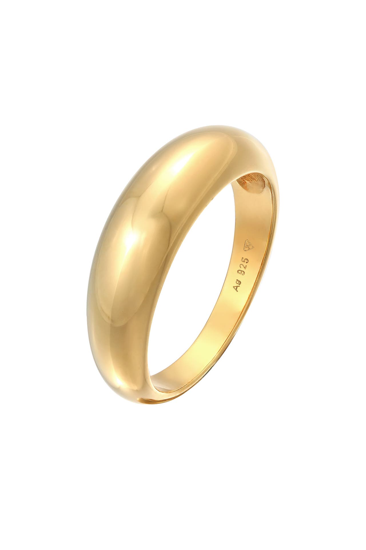 ELLI Ring Bandring Stapelring 925er Silber Gold, Bild 1