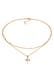 Kette Layer Choker Kreuz Kugelkette 925 Silber Gold