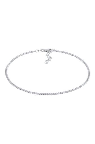 ELLI Fusskettchen Panzer Kette Basic Zeitlos 925 Silber Silber