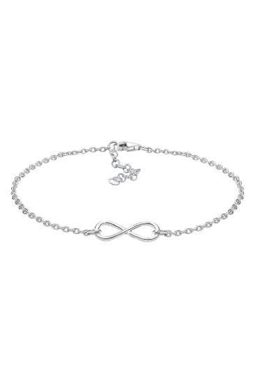 ELLI Armband Basic Infinity Unendlichkeit Symbol 925 Silber Silber