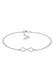 Armband Basic Infinity Unendlichkeit Symbol 925 Silber Silber