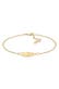 Armband Feder 925 Sterling Silber Gold