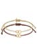 Armband Kreis Infinity 925 Sterling Silber vergoldet Gold