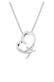 Kette Herz Diamant Weiß Brillantschliff (0.03 ct) 925 Sterling Silber Weiß