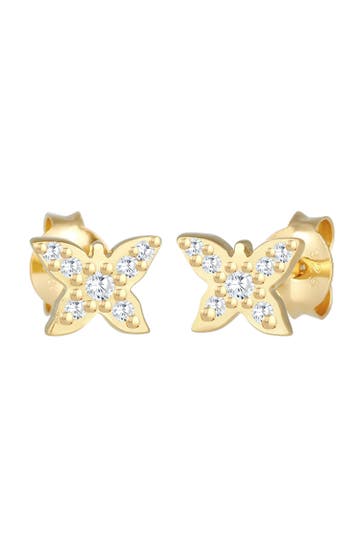 ELLI Ohrringe Kinder Schmetterling Zirkonia 925 Silber
