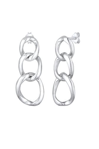 ELLI Ohrringe Ohrringhänger lang 925 Sterling Silber Silber