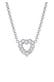 Kette Herz Lab Grown Diamanten (0.18 ct) 925 Silber Silber