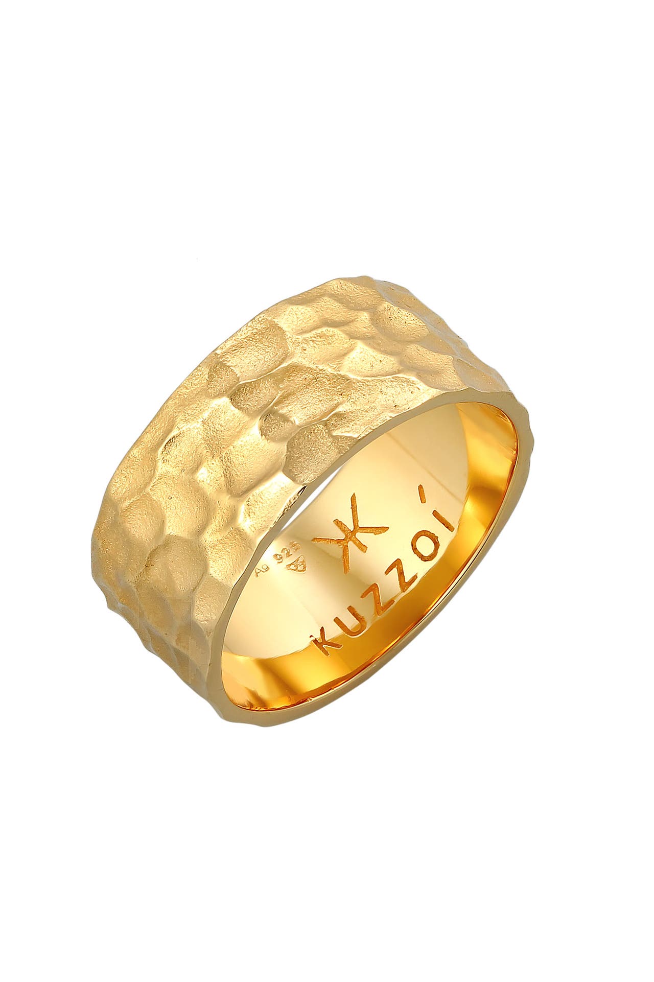 KUZZOI Ring Bandring 925 Sterling Silber gold, Bild 1