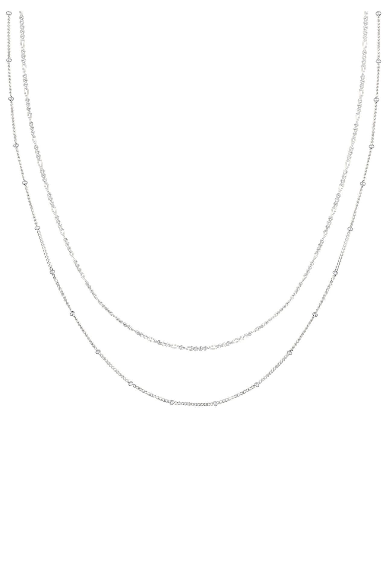 ELLI Kette Choker Set (2tlg) Figaro Panzer Kugel 925 Silber Silber, Bild 1