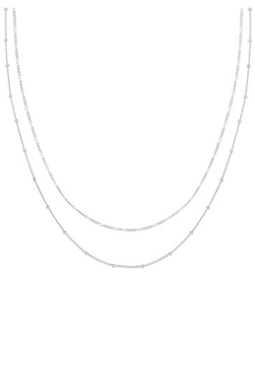 ELLI Kette Choker Set (2tlg) Figaro Panzer Kugel 925 Silber Silber