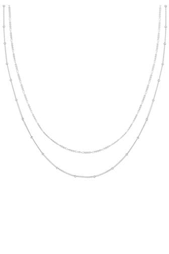 ELLI Kette Choker Set (2tlg) Figaro Panzer Kugel 925 Silber Silber