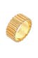 Ring Bandring Relief Rillen Trend Breit 925 Silber Gold