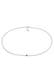 Kette Choker Yin Yang Glasperlen 925 Sterling Silber Weiß