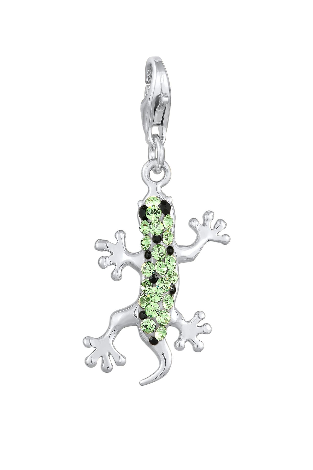 NENALINA Charm Anhänger Gecko 925 Silber, mit Kristallen von Swarovski®, Bild 1