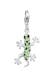 Charm Anhänger Gecko 925 Silber, mit Kristallen von Swarovski®