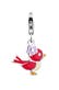 Charm Anhänger Vogel Bunt Emaille Bettelband 925 Silber