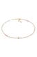 Kette Choker Herz Glas Beads Sommer Style 925 Silber Gold