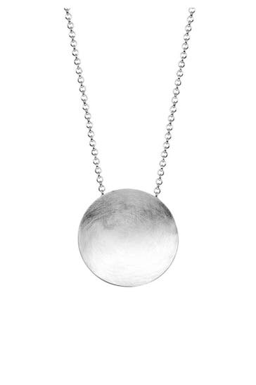 NENALINA Kette Rund Kreis Gebürstet Trendig Collier 925 Silber Silber