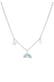 Halskette Kinder Regenbogen Herz Blume 925 Sterling Silber, mit Kristallen von Swarovski®