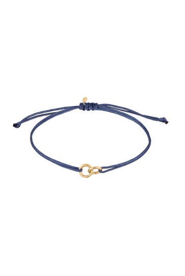 ELLI Armband Kreis Geo Minimal 925 Silber vergoldet Blau