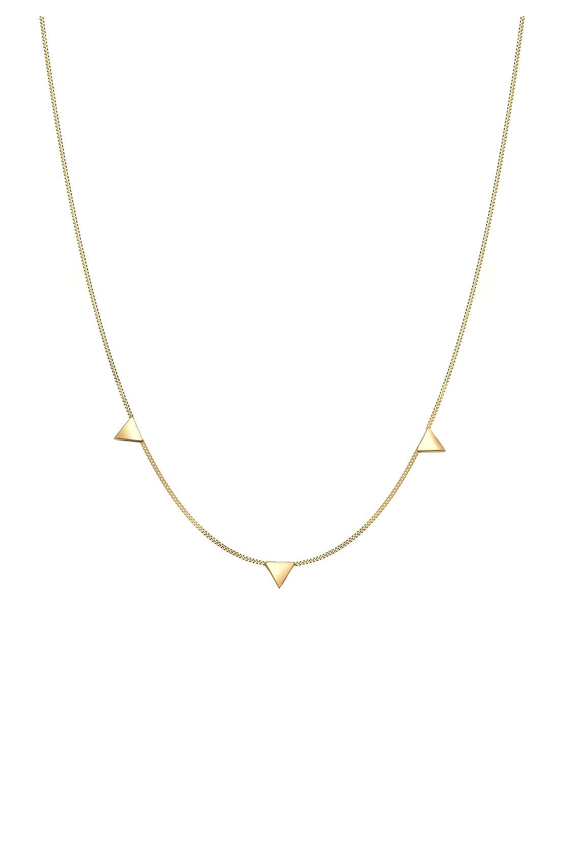 ELLI Kette mit Dreieck im Geo Design 925 Silber Gold, Bild 1