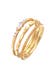 Ring Zirkonia Marquise Basic Stapelring Set 925 Silber Gold