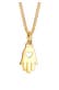 Kette Hand der Fatima Herz Symbol Talisman 585 Gelbgold Gold
