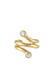Ohrringe Earcuff Ohrklemme mit Kristalle von Swarovski®925 Silber Gold