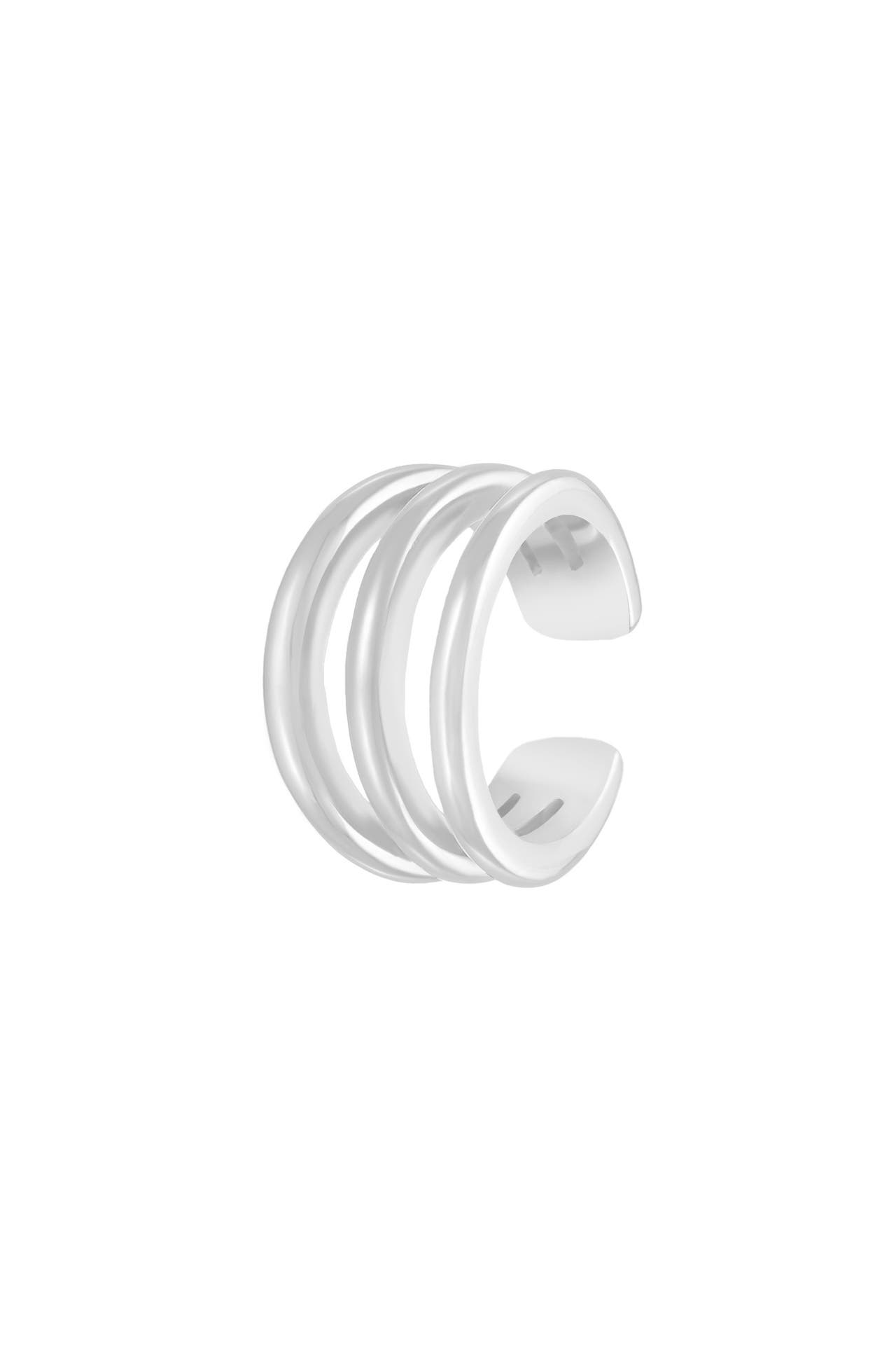 ELLI Ohrringe Earcuff Single Modern Basis 925 Silber Silber, Bild 1