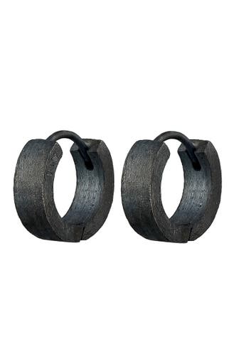 KUZZOI Ohrringe Herren Creolen Matt Dezent 925 Silber