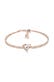 Armband Herz Liebe 925 Silber, mit Kristallen von Swarovski® Rosegold