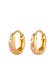 Ohrringe Kinder Creole Rosa 925 Sterling Silber, mit Kristallen von Swarovski®