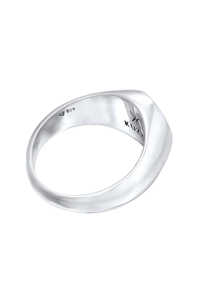 | KUZZOI online » Silber Ring 925 kaufen - Herren Emaille Smiling Siegelring Outletcity günstig