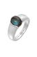 Ring Herren Siegelring Labradorit 925 Silber Silber