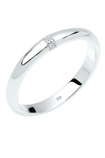 ELLI DIAMONDS Ring Diamant 0.045 ct. Klassik Verlobung 925 Silber