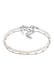 Armband Kugelkette Süßwasserperlen 2er Set 925 Silber Silber