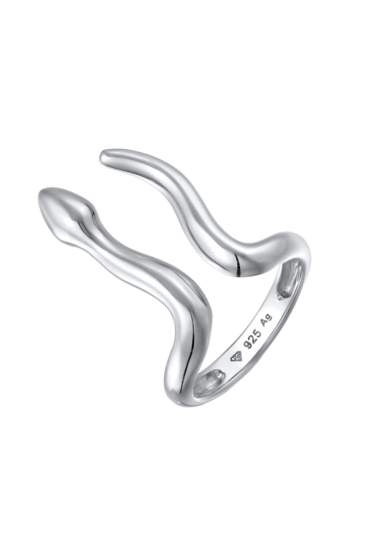ELLI Ring Schlange Offen Verstellbar 925 Sterling Silber Silber, Bild 1