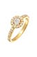 Ring Zirkonia Klassik Verlobung 925 Silber Gold