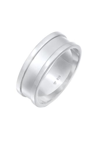 KUZZOI Ring Bandring Maskulin Zeitlos 925 Silber Silber
