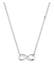 Kette Infinity Diamant Brillantschliff (0.015 ct) 925 Sterling Silber Silber