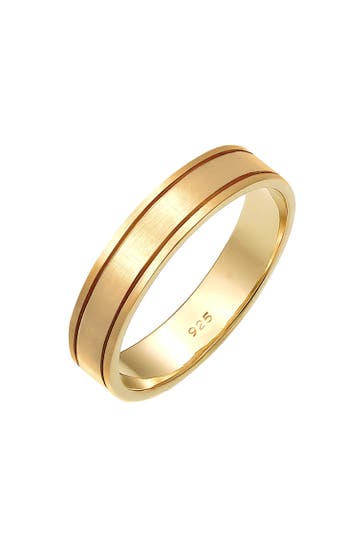 ELLI PREMIUM Ring Paarring Trauring 925 Silber Gold
