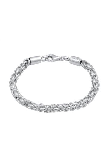 KUZZOI Armband Königskette Klassik 925 Silber Silber