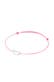 Armband Kinder Schmetterling Rosa Nylon Band 925 Sterling Silber