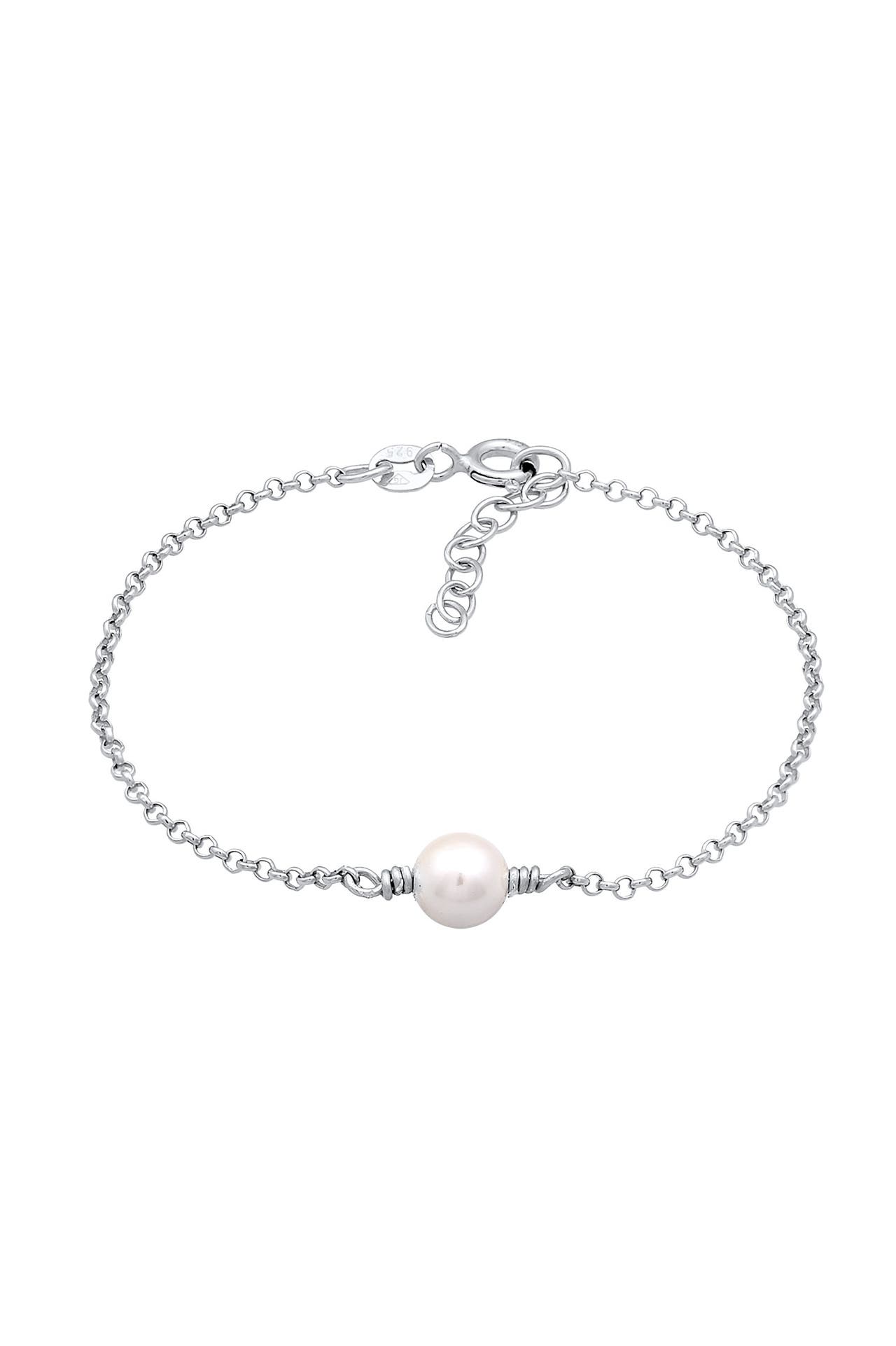 ELLI Armband Kinder Muschelkernperle Silber 925, Bild 1