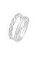 Ring Bandring Basic Zopf Knoten (2 tlg) 925 Silber Silber